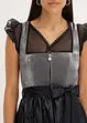 Dirndl mit Samt in Midilänge (2-tlg.Set), bonprix