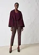 Pantalon étroit en laine mélangée, bonprix