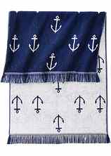 Ein Handtuch im maritimen Stil - blau