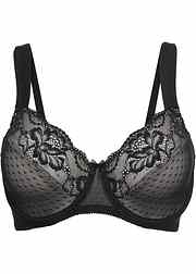 Stilvoller Body mit Spitzendetails - schwarz, Cup C