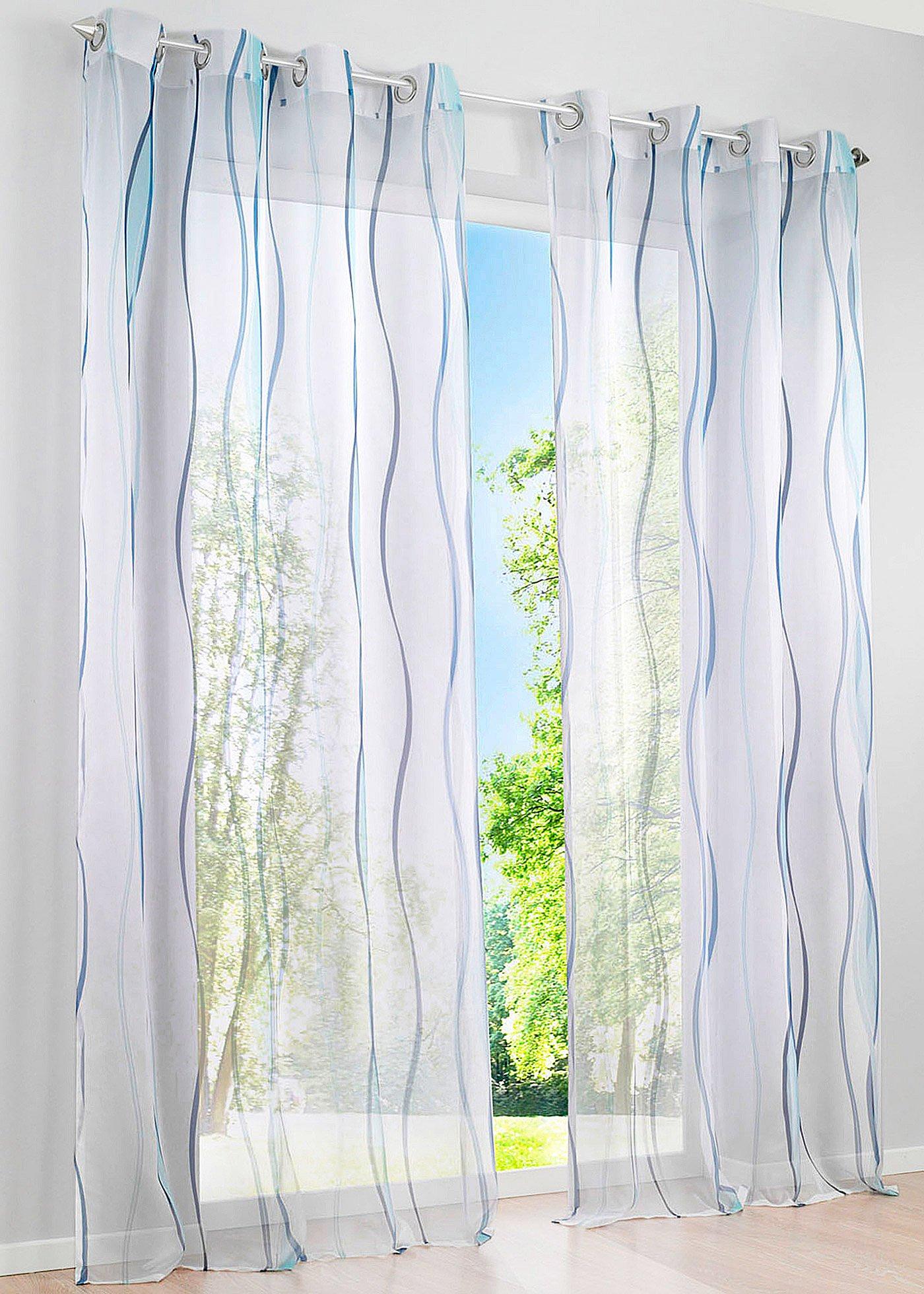 Gardine Vienna hellgrundig (1er-Pack)