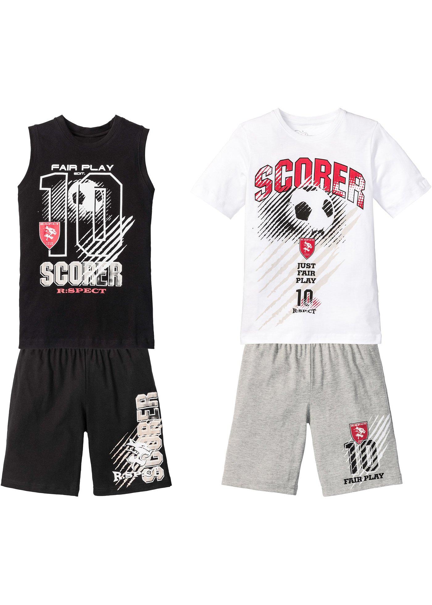 T-Shirt + Tanktop + Bermudas (4-tlg.)