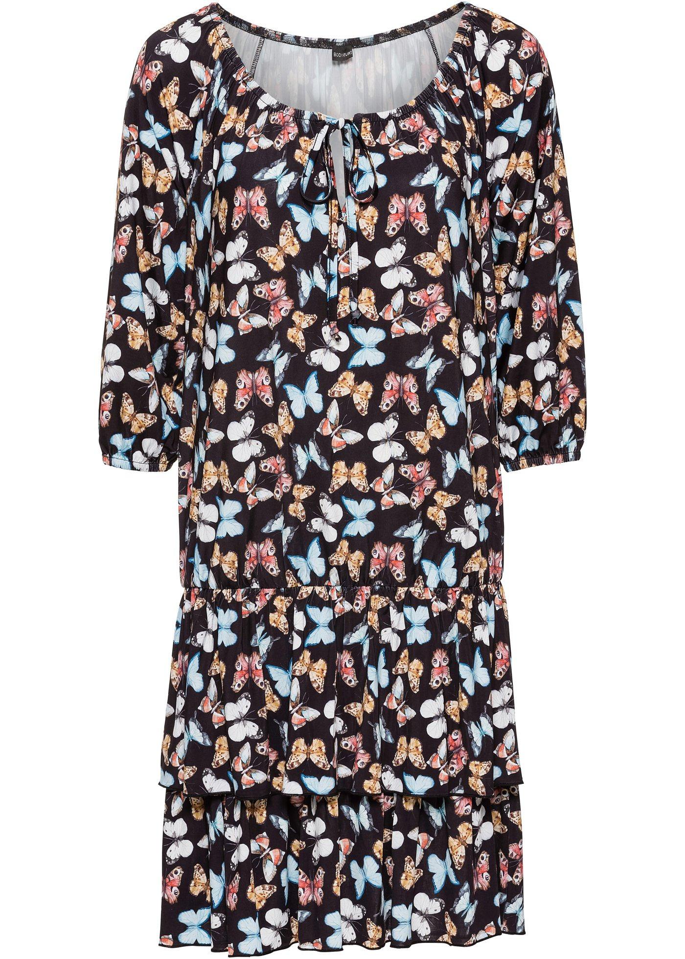 Kleid mit Volants