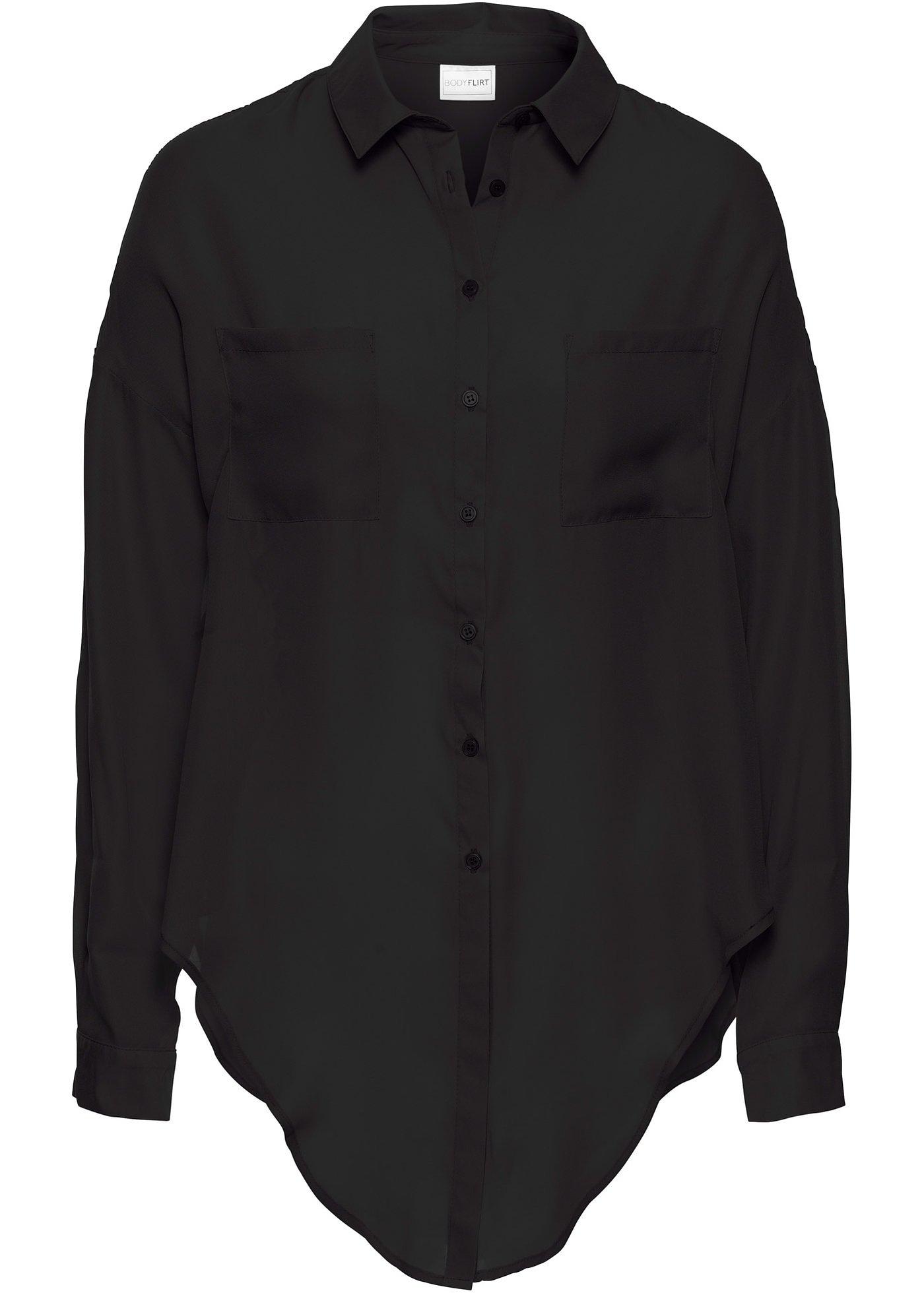 Bluse mit Knoten