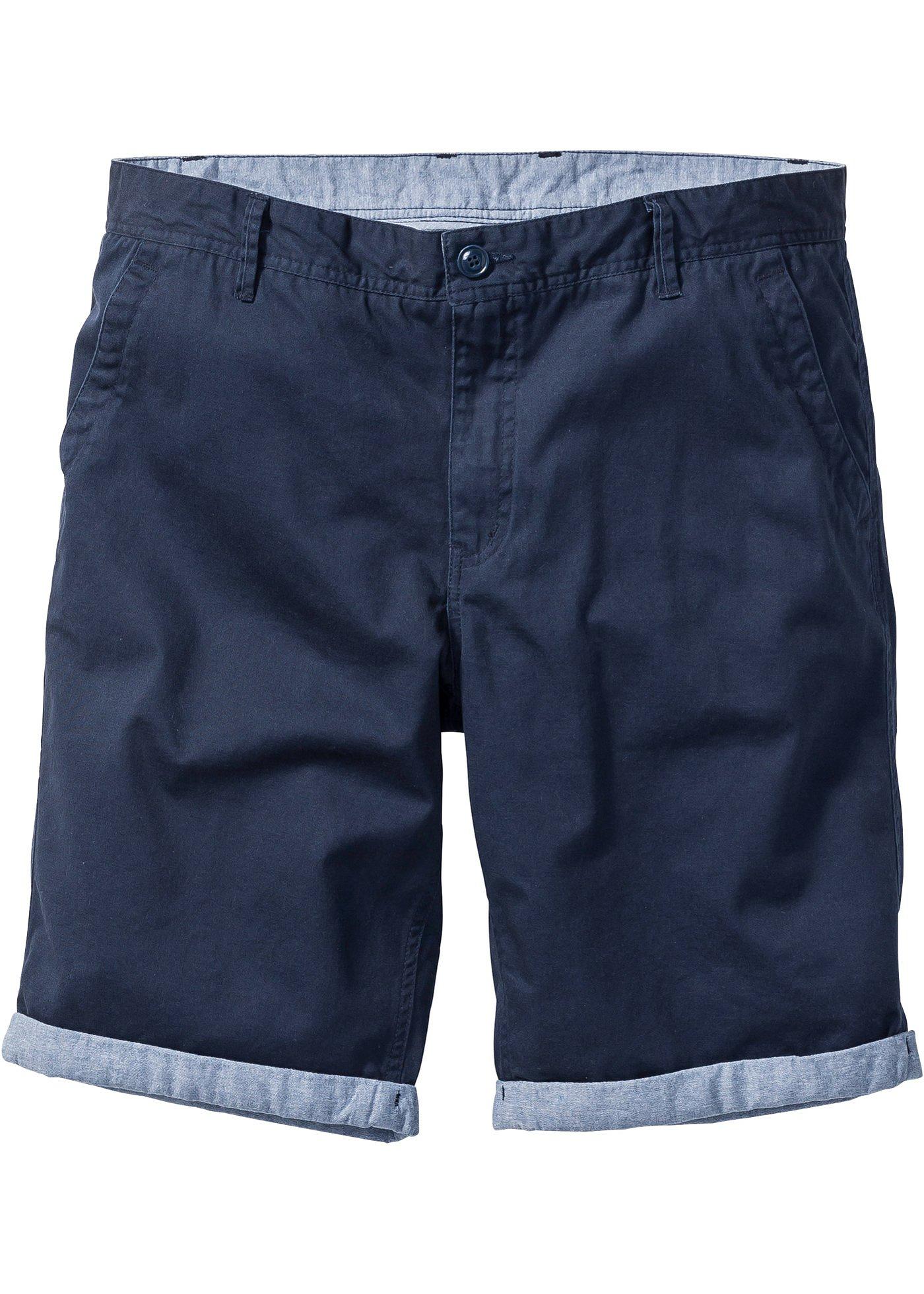 Chinobermuda mit Umschlag Regular Fit
