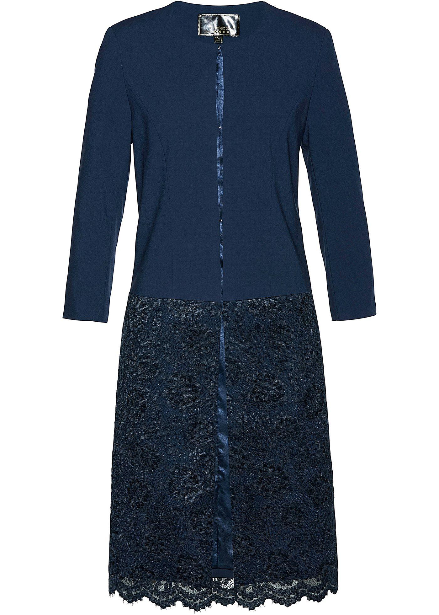 Premium Longblazer mit Spitze