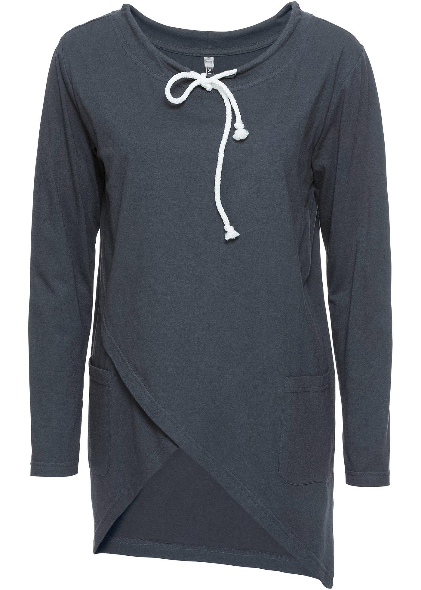 Shirt in Wickeloptik