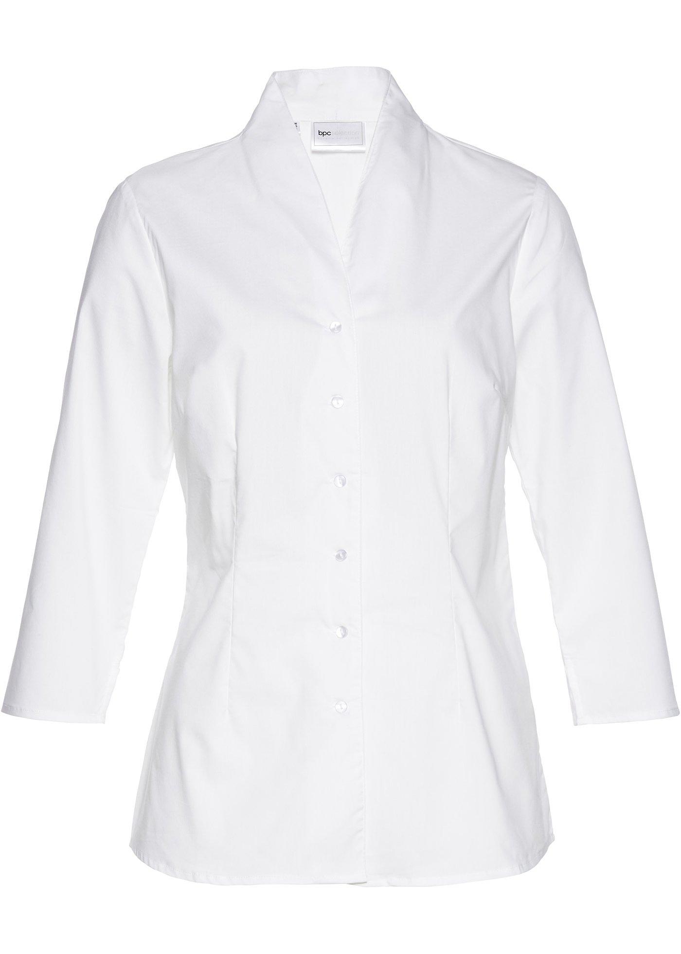 Bluse mit Schalkragen