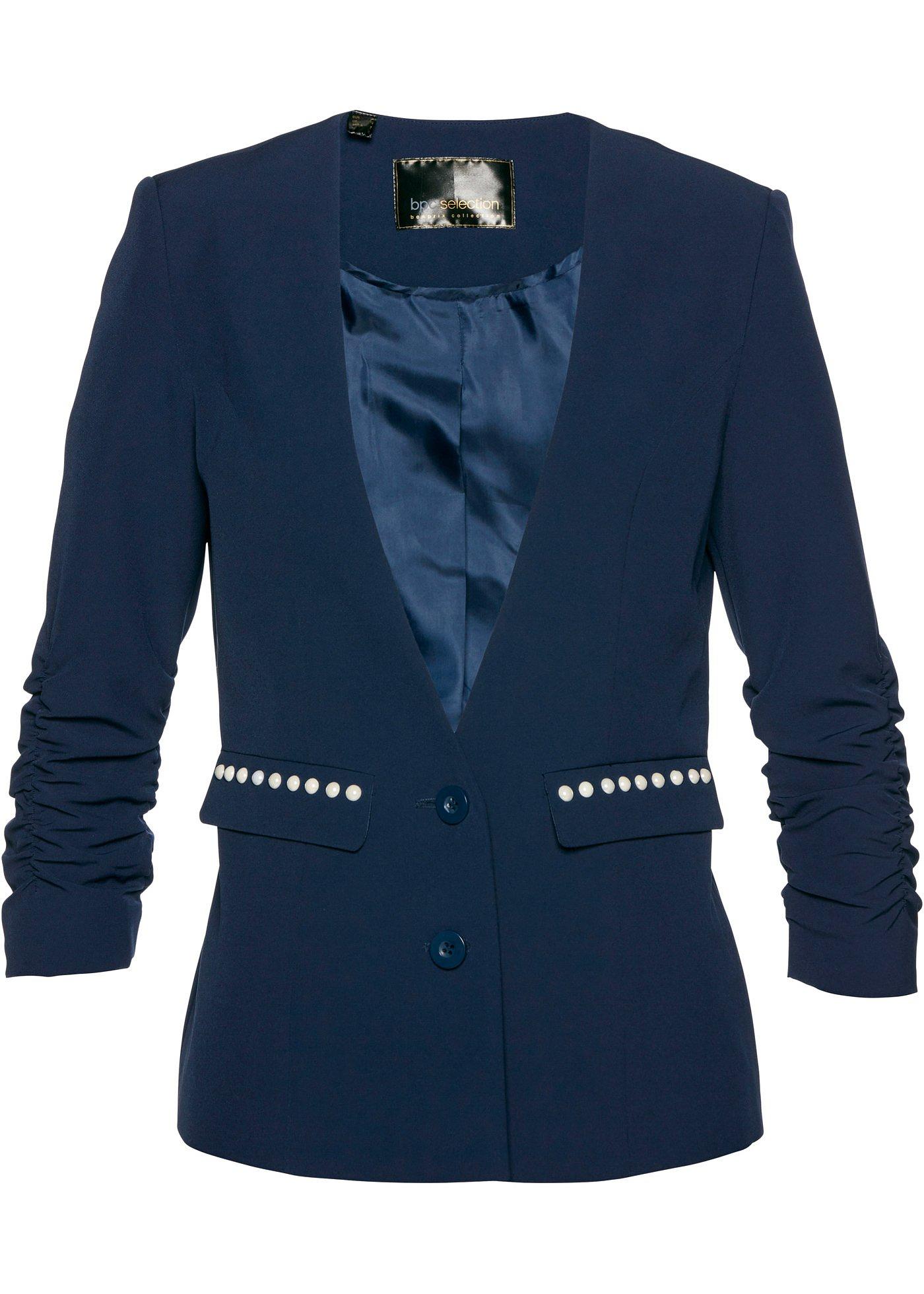 Blazer mit gerafften Ärmeln