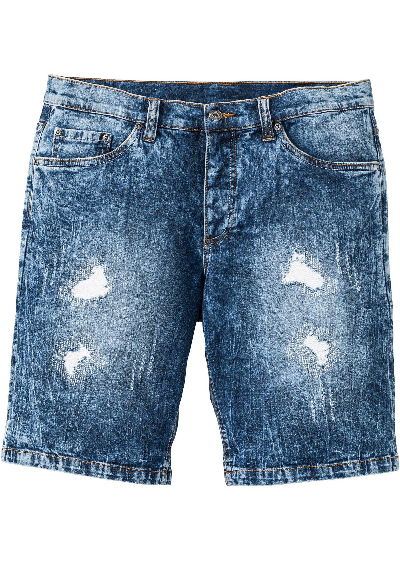 Stretch-Jeans-Bermuda