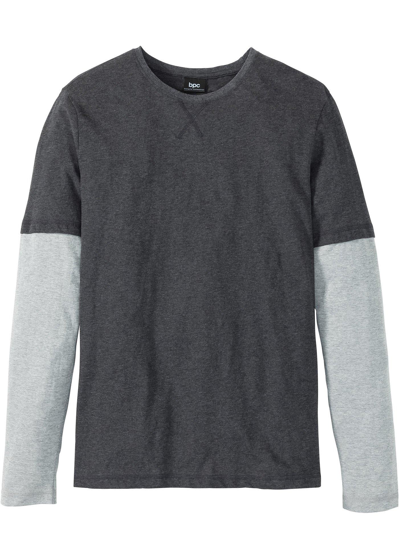 2-in-1-Langarmshirt Regular Fit