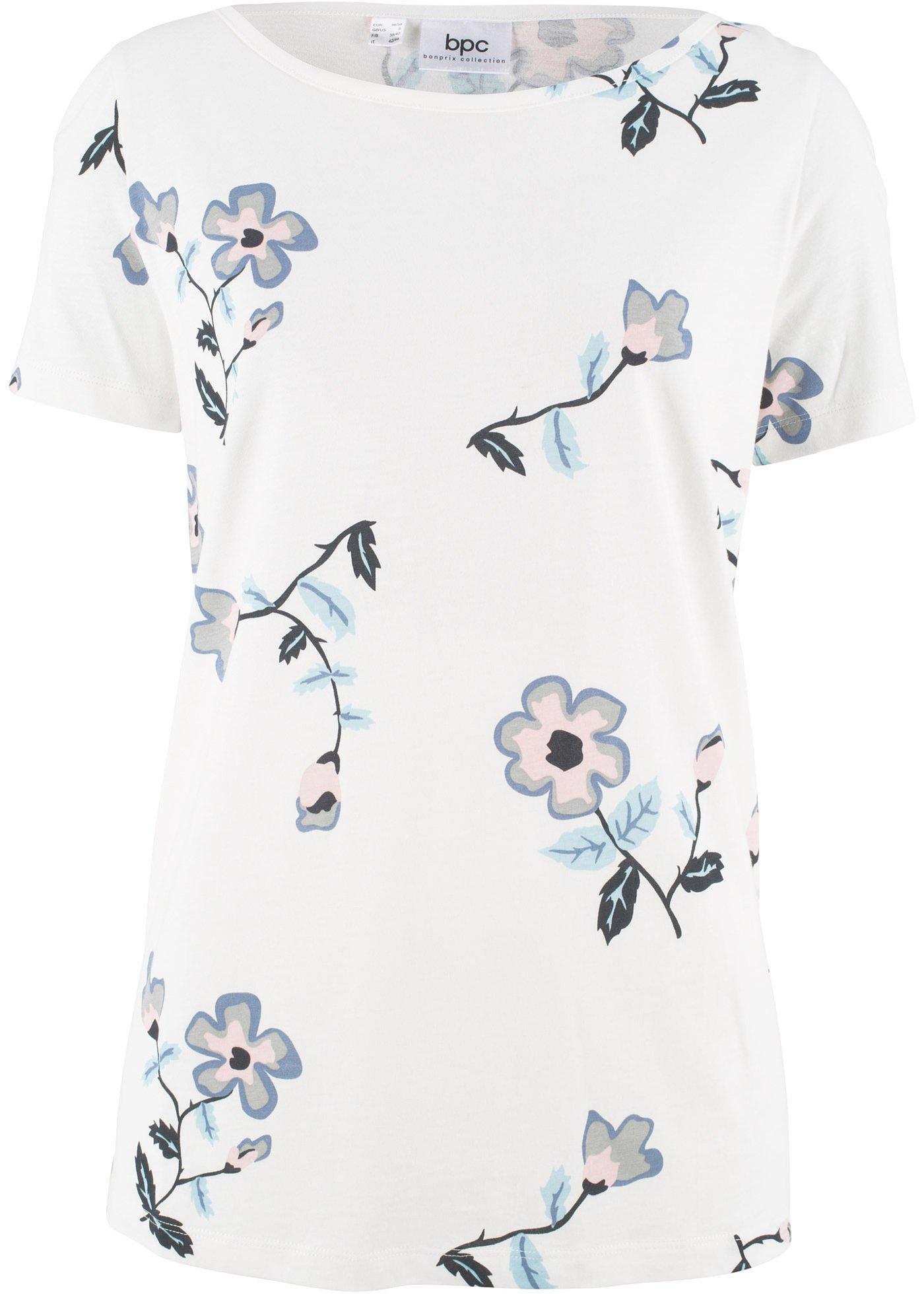 Kurzarm-Shirt mit Blumenmuster