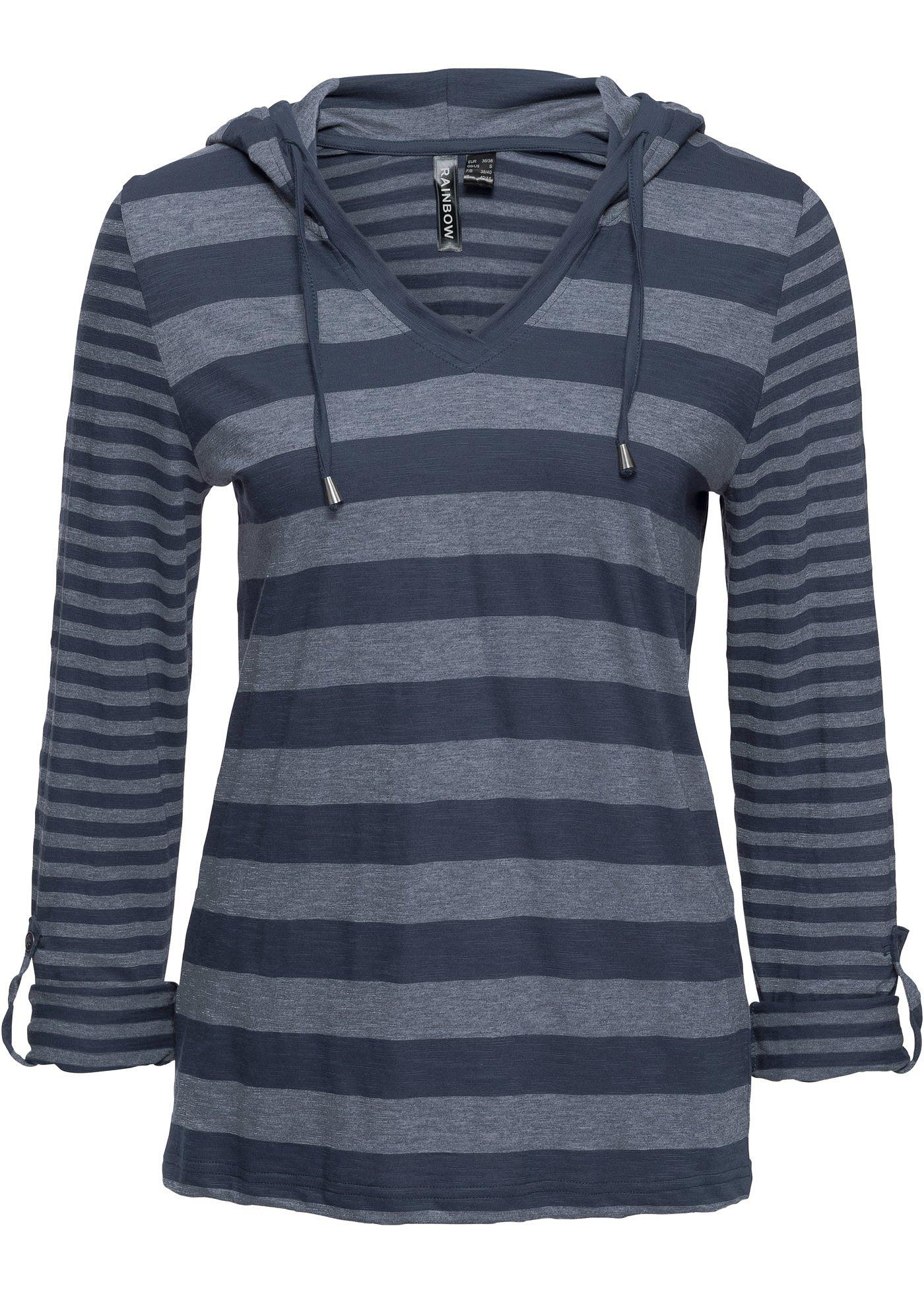 Gestreiftes Langarmshirt