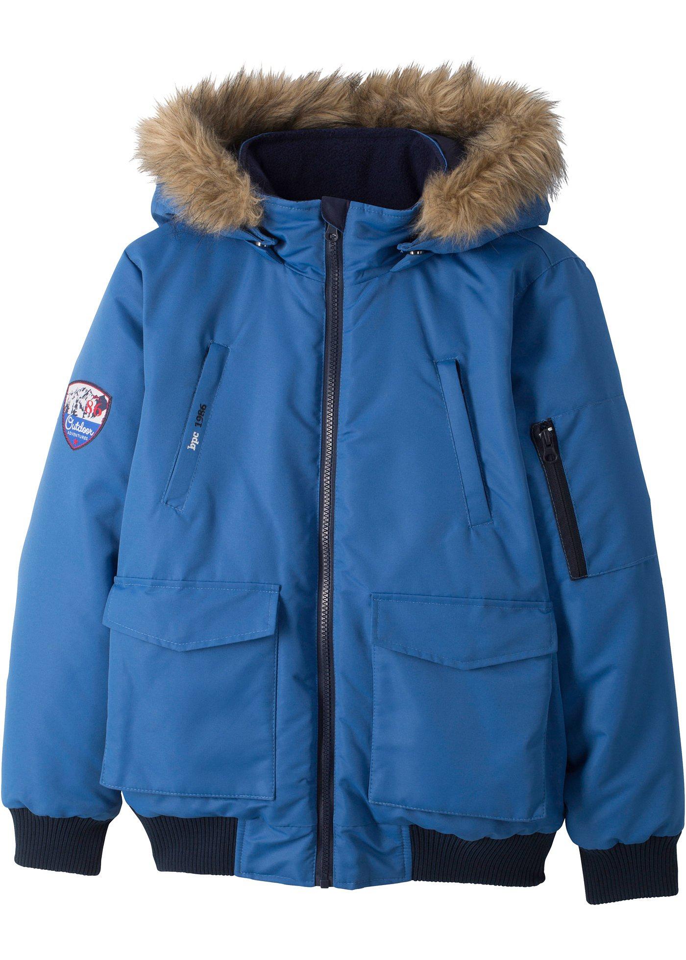 Outdoorjacke mit abnehmbarer Kapuze